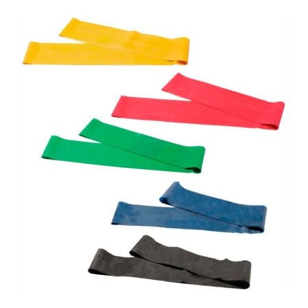 Fabrication Enterprises CanDo Exercise Band Loop, 30" Long, 5 Color Set 1241735
